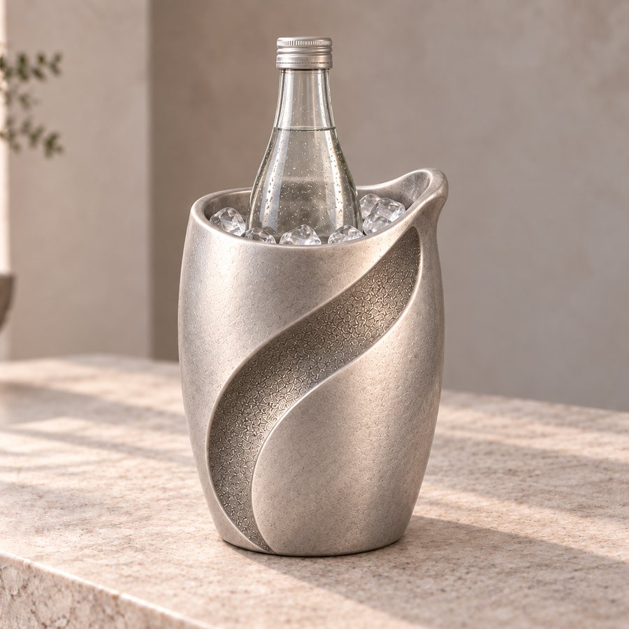 Current Bottle Cooler — Aluminium · Natural silver
