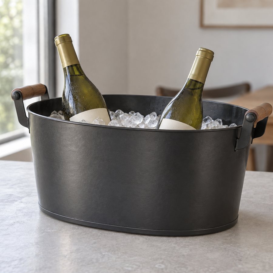 Caddy Ice Bucket — Iron · Protective matte charcoal