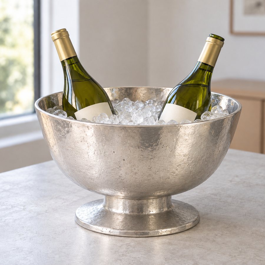 Low Tide Ice Bucket — Aluminium · Soft satin silver