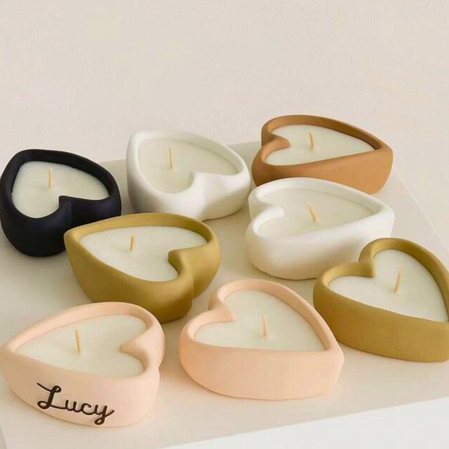 Heart Dish — Personalised — Ceramic · engraved name option · pastel range