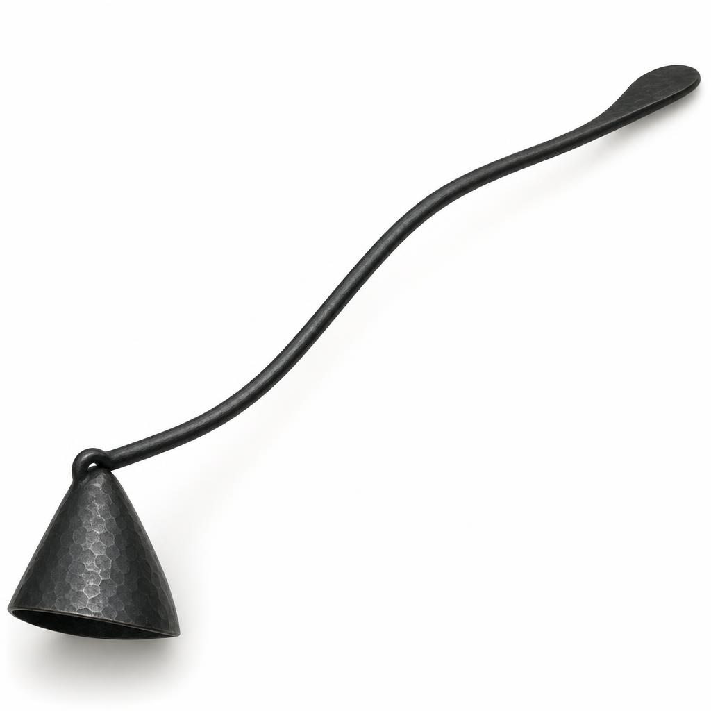 Reed Snuffer 26 — Iron · oxidised black on iron · 4.5 dia bell x 26 (overall L)