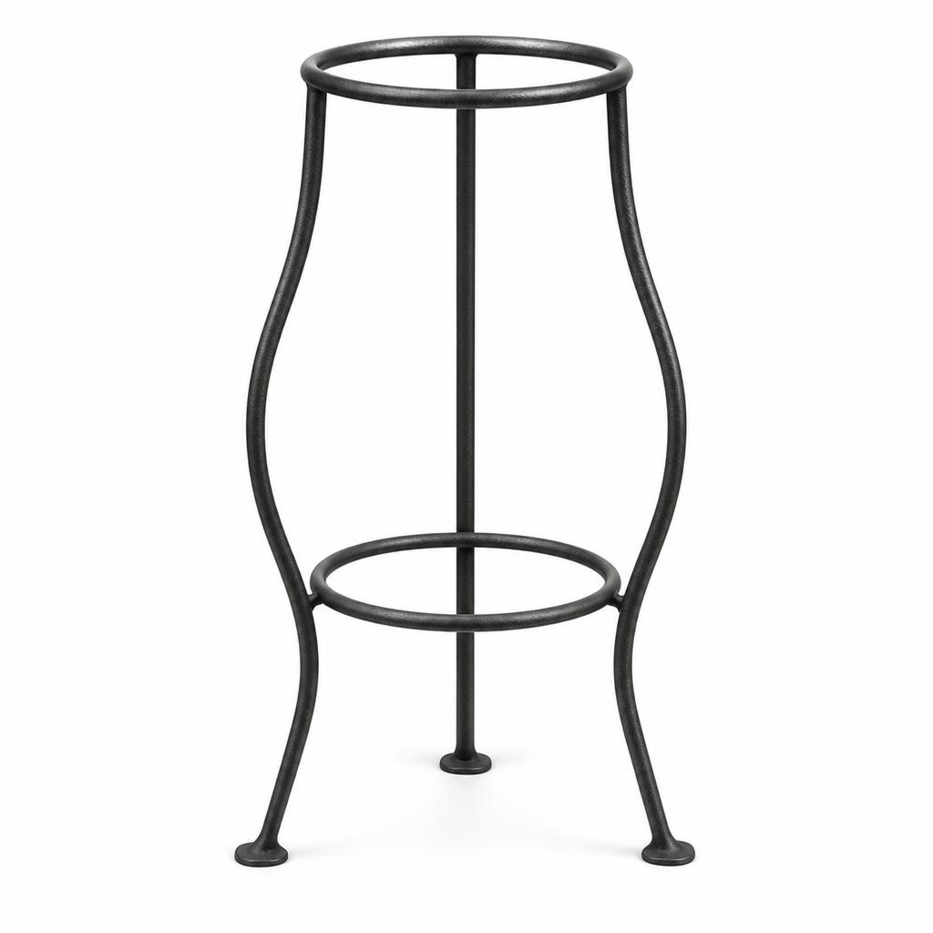 Dune Three Leg Plant Stand 60cm — Iron · Oxidised black · 26 dia x 60 H overall. Foot circle 22 dia