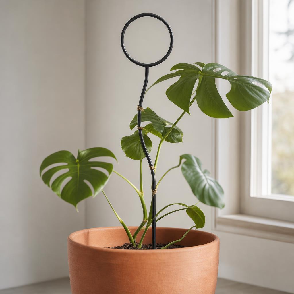 Dune Single Rod Ring Trellis 90cm — lifestyle view