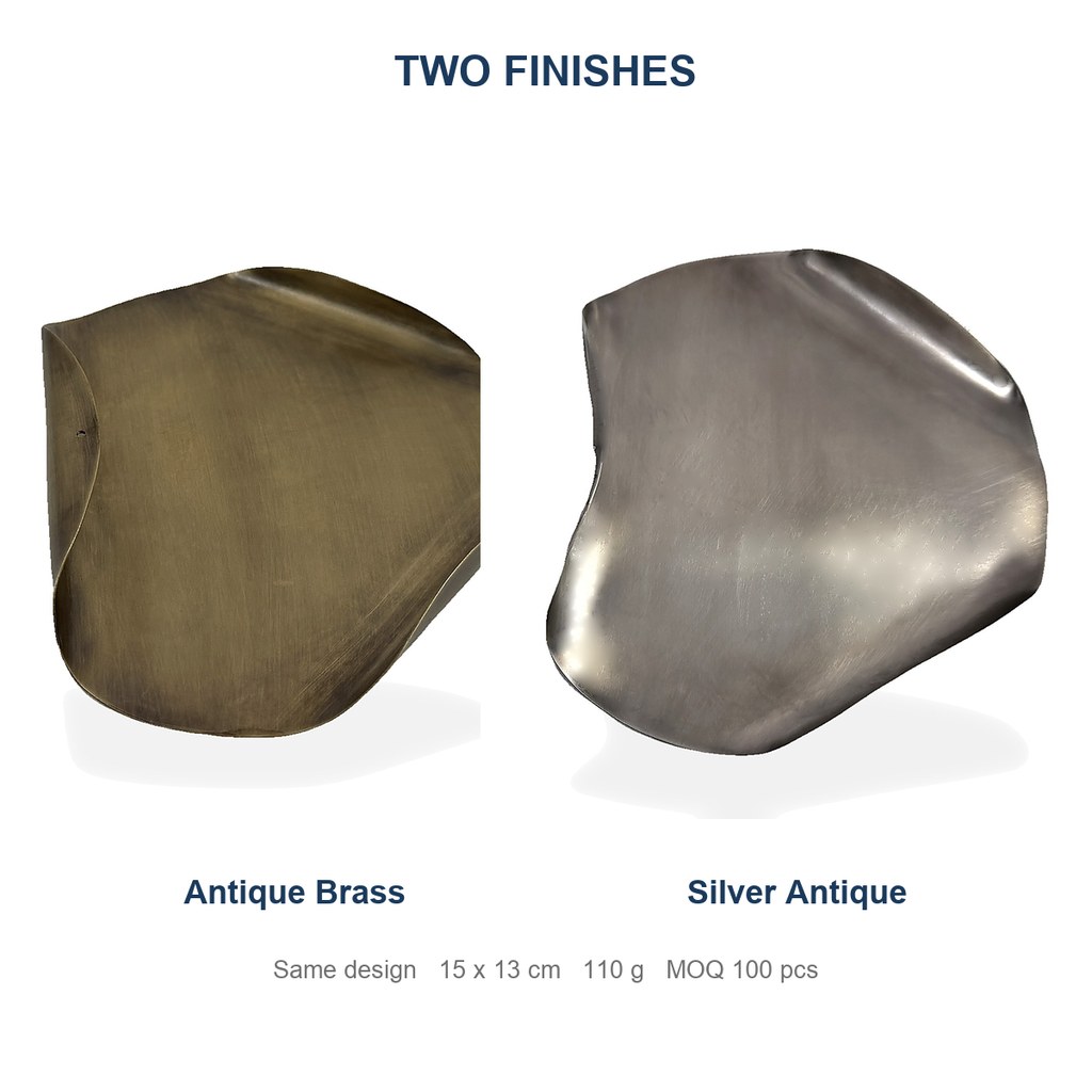 Petal Incense Burner 15 — both finishes view