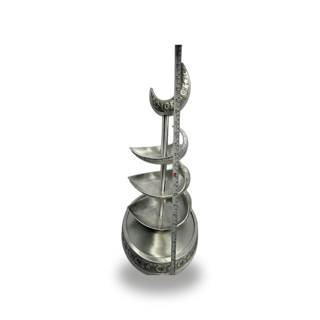 Aluminium Leaf Tiered Serving Stand 58