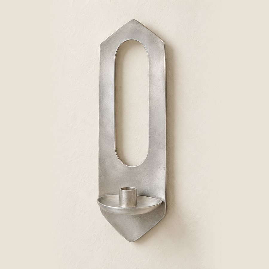 Long Slot Wall Sconce — Aluminium · Natural satin silver
