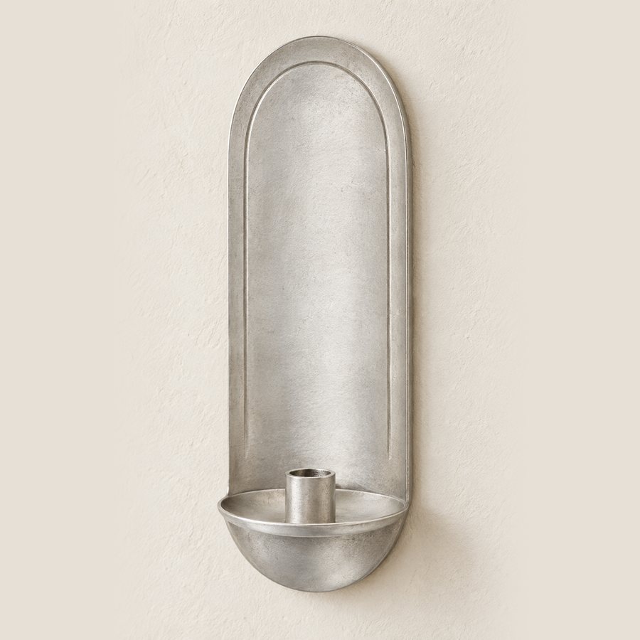 Inner Arch Line Wall Sconce — Aluminium · Hand brushed dull silver