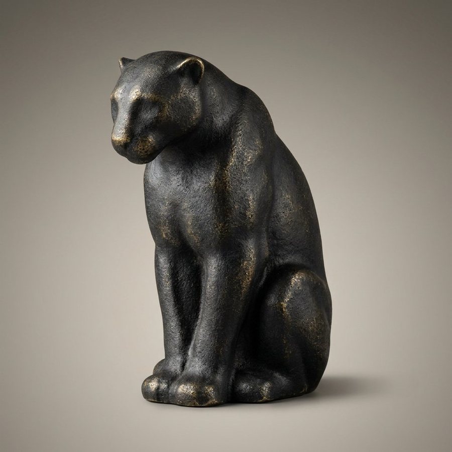 Panther, Solid Cast Form — Solid cast aluminium · Oxidised Black