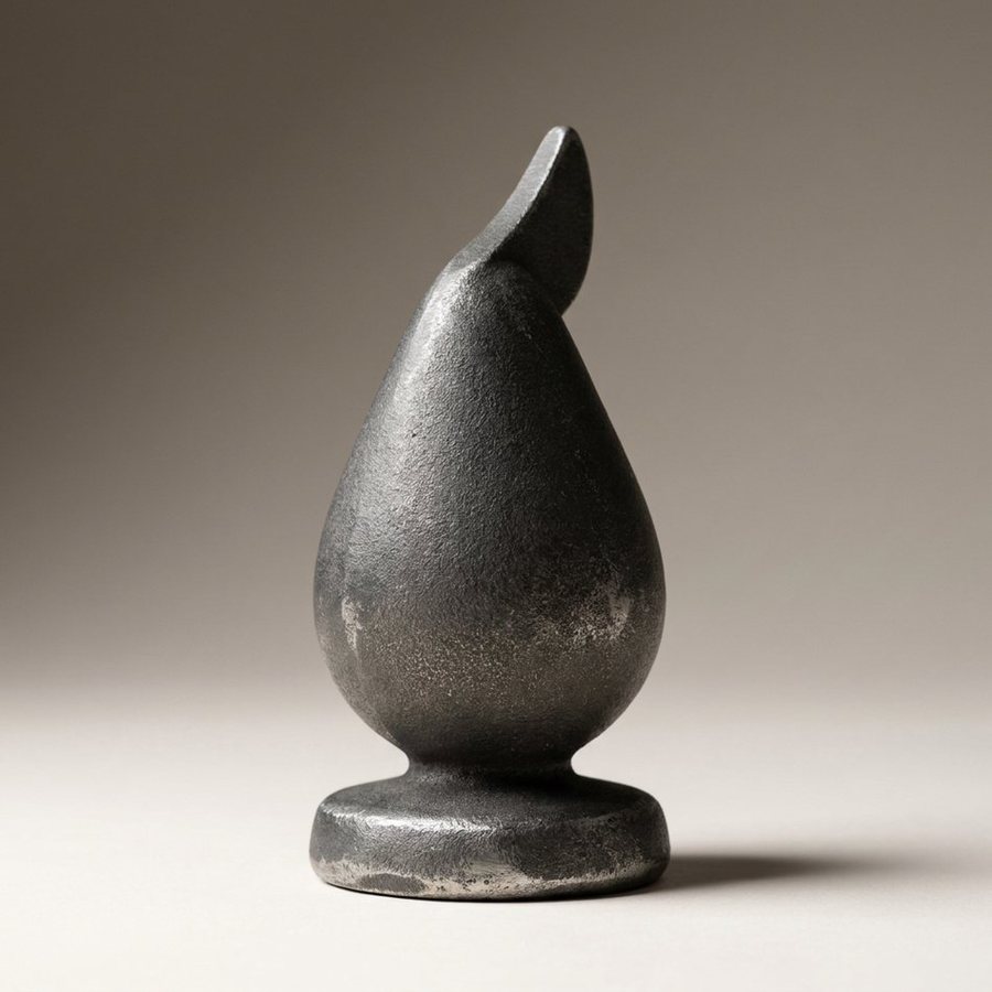 Cockatoo, Solid Cast Form — Solid cast aluminium · Aged Pewter
