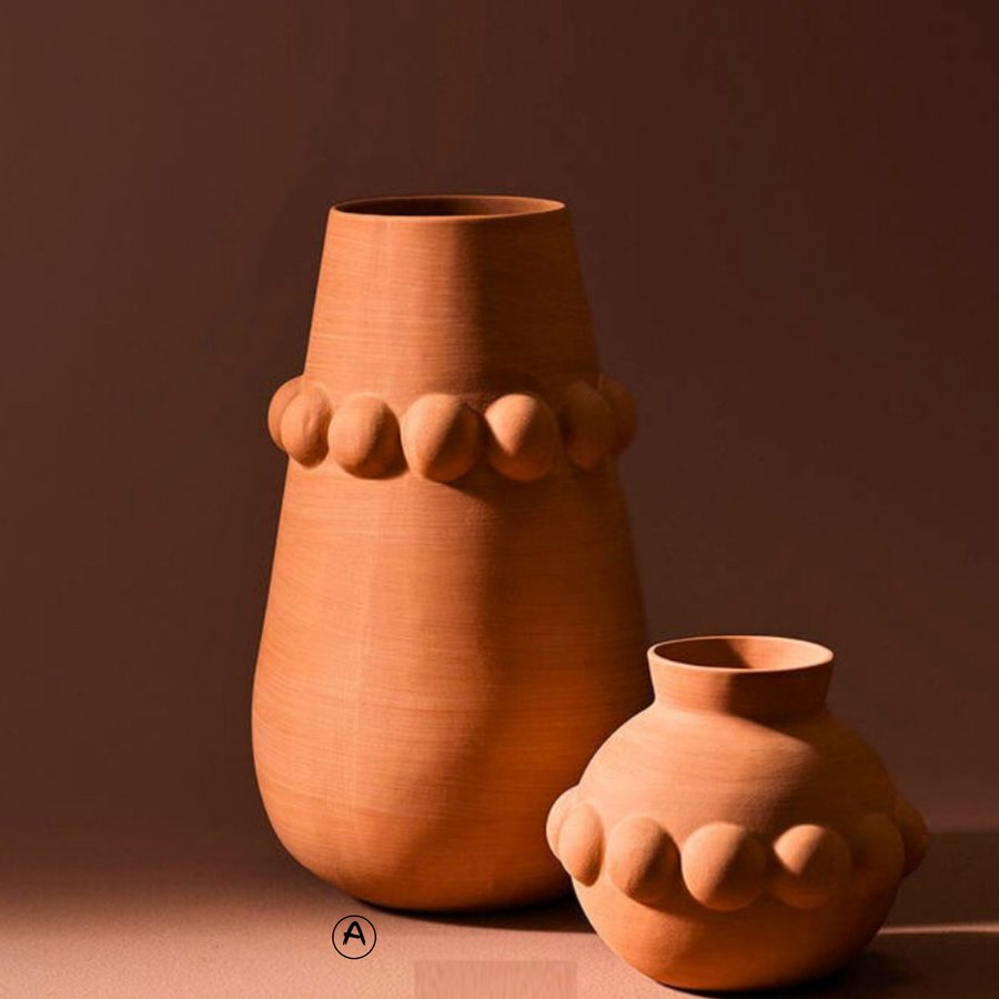 Beaded Rim Amphora — Terracotta · applied bead rim · natural