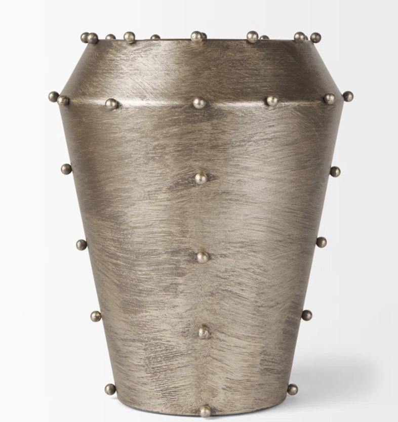 Metal vases and planters