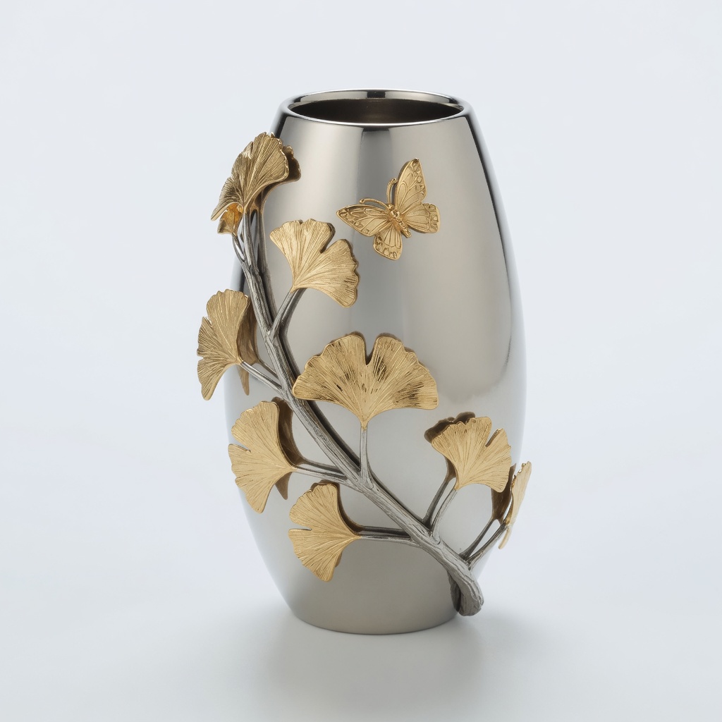 Butterfly Ginkgo Medium Vase