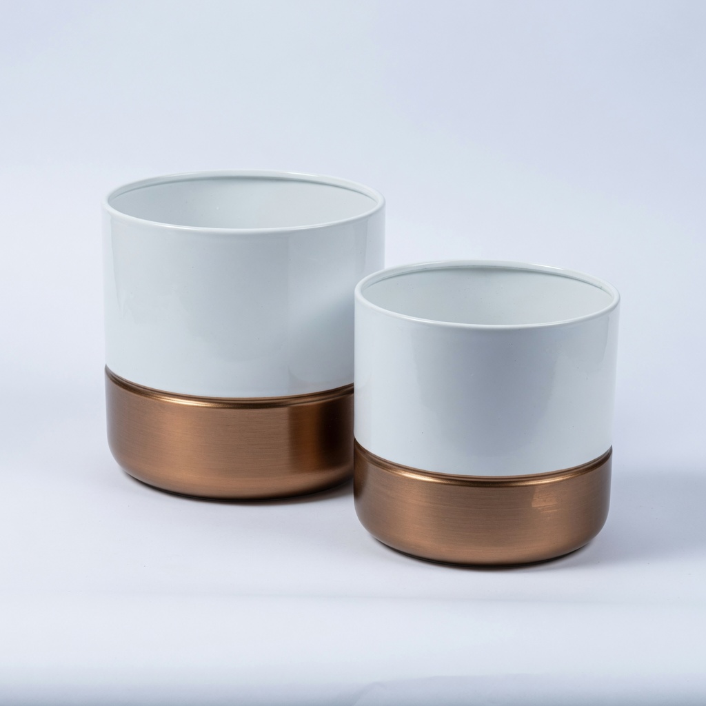 Modern Half-Dip Cylinder Pair